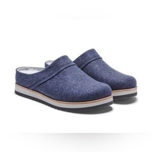 Merrell Women's Juno Clog Wool Slip-On Shoes in Navy Blue